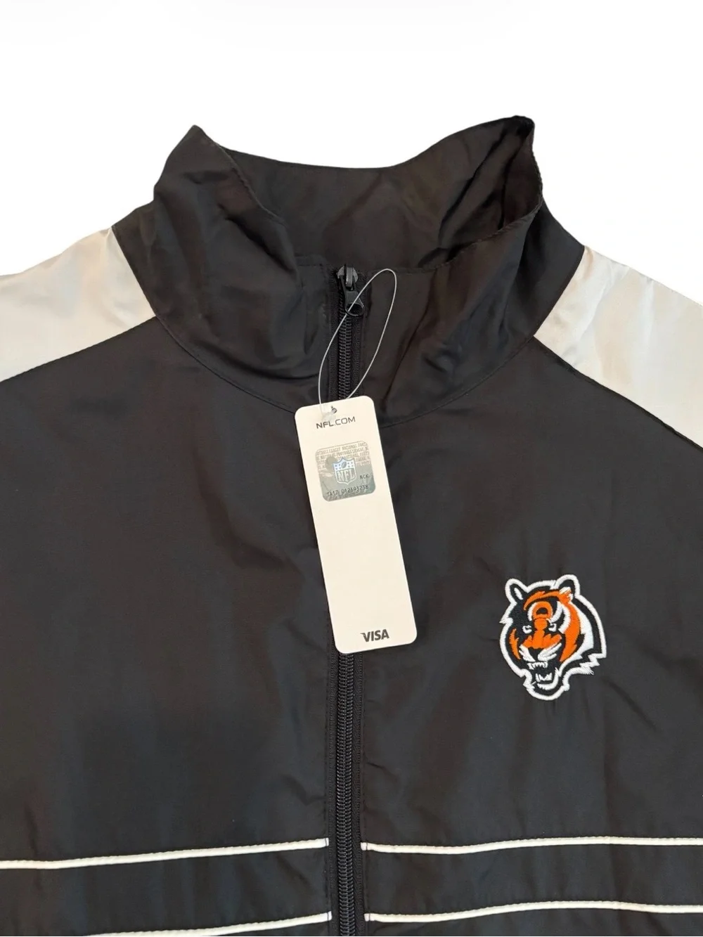 Vintage 90’s NWT Dunbrooke Cincinnati Bengals Windbreaker Jacket Men’s XL